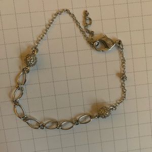 Macy’s sterling silver delicate bracelet